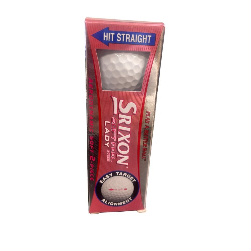 Srixon Soft feel Lady 3 Golf balls in a pk (2 packs 6 balls total) NEW! SKU 1885